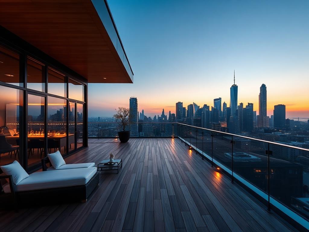 Cobertura duplex com terraço panorâmico — Santa Mônica