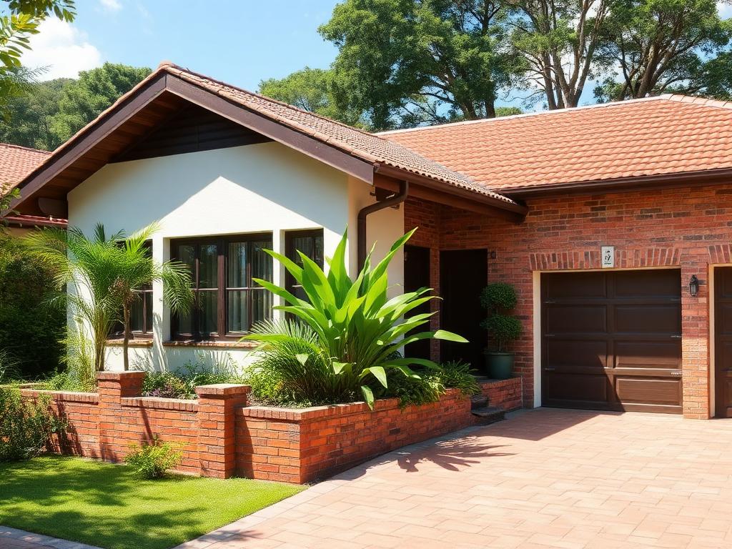 Casa familiar com jardim e garagem — Bairro Jardim Patrícia